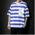 Spring new casual short-sleeved T-shirt youth popular comfortable fashion casual style stripes