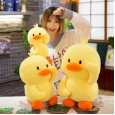 Little yellow duck plush toy dancing little yellow duck doll pillow