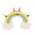 Creative new rainbow little sister U-shaped pillow down cotton plush toy neck pillow car travel lunch break pillow