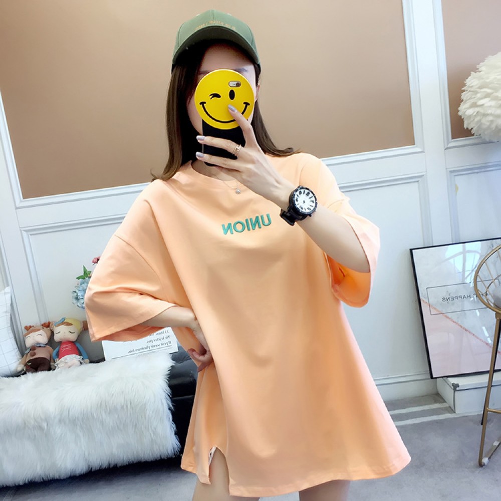 Summer new women's super fire cec printed short-sleeved T-shirt loose plus size ladies tops