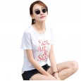 Summer new MM large size women's loose short-sleeved t-shirt female student tide shirt women