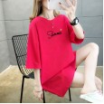 Summer new large size women's long-sleeved short-sleeved cotton loose t-shirt female bf style female top